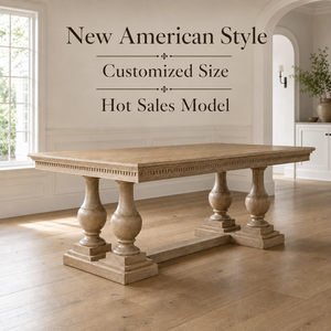 Set <span class=keywords><strong>Tavolo</strong></span> da Pranzo Stile <span class=keywords><strong>Rustico</strong></span> Resistente per Casa <span class=keywords><strong>in</strong></span> <span class=keywords><strong>Legno</strong></span> Rettangolare Arredo Sala da Pranzo 12 Posti - Product Image 2