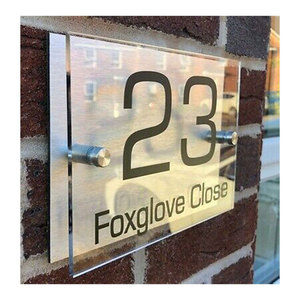 Street Address <strong>House</strong> Door Gate Number <strong>Plaque</strong> Glass Effect Clear Acrylic Door Number Plate <strong>House</strong> <strong>Name</strong> <strong>Plaque</strong> Sign <strong>for</strong> <strong>Outside</strong> - Product Image 3