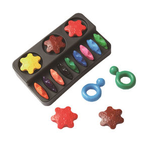 Crayons à doigts 3D lavables pour enfants, empilables, crayons de peinture colorés - Product Image 6