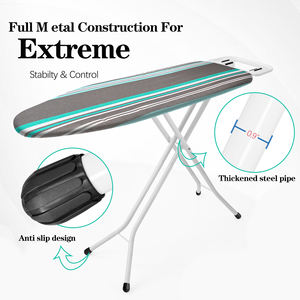 Planche à repasser professionnelle universelle pour la maison, pleine grandeur, avec dessus en maille - Product Image 2
