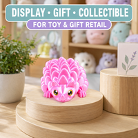 Figurine d'écureuil articulée mignonne imprimée en 3D avec articulations flexibles et options de couleurs dégradées 7,5x4,5x3cm Unisexe