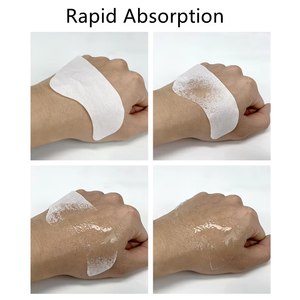 Masque en <span class=keywords><strong>film</strong></span> de collagène dissolvant, anti-âge, patchs faciaux en collagène soluble pour le visage, fondants, éliminent les cernes, le front - Product Image 4