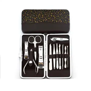 Kit de manucure professionnel, outils de soins des ongles, 12 pièces