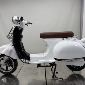 Moto vintage de style rétro 72V 1500W haute puissance pour adultes, vitesse jusqu'à 80 km/h, capacité de charge de 250 kg, phares LED, style vintage - Product Image 2