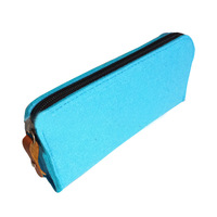 Sac à crayons en feutre écologique coloré, personnalisable, rangement en tissu pour la cuisine, cadeau pour les enfants