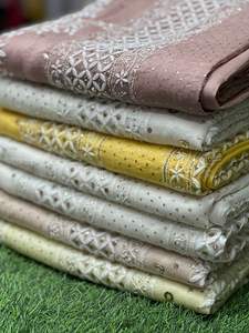 Belle douce pure soie organza Saree Chikan brodé à la main doré Mukesh personnalisé Dyeble couleur Blouse collection traditionnelle - Product Image 6