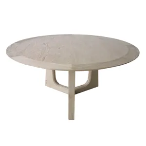 סיטונאי זול יוקרה מודרני עיצוב ייחודי מסיבת אלון גבוהה רגל עגולה שולחן אוכל Dia 60 שולחן'