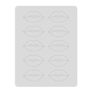 Permanent Makeup <b>Practice</b> Skin Single Side Printed Eyebrow Lip Latex <b>Pad</b> PMU Microblading Training Skins - Product Image 6