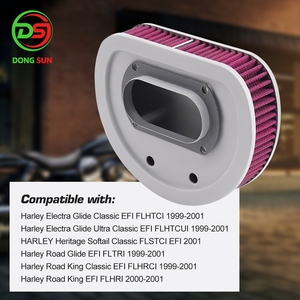 Dòng chảy cao xe máy <span class=keywords><strong>Air</strong></span> <span class=keywords><strong>intake</strong></span> lọc cho har-Leys 29462-99 1011-4208 Electra Glide cổ điển EFI flhtci Phụ tùng xe máy - Product Image 5