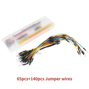 Hot <span class=keywords><strong>Breadboard</strong></span> Kit <span class=keywords><strong>750</strong></span> Điểm Bánh Mì Hội Đồng Quản Trị + 65Pcs/140Pcs Jumper Dây Kiểm Tra Bảng Mạch Protoboard DIY Bộ Dụng Cụ Điện Tử - Product Image 4