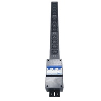 PDU de 100A con 12 Tomas de Corriente C19, PDU Inteligente con Monitorización IP para Centro de Computación, Regleta de Alimentación Inteligente con Medidor