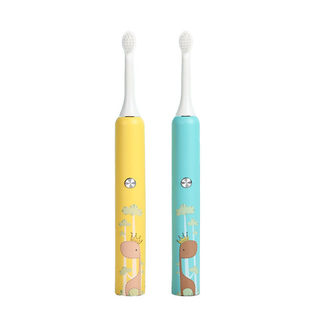AIWO New Design Top Quality Cheap Price Cartoon Design Cute Rechargeable Children's electronic Sonic Toothbrush