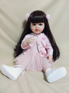 R & B-Kit de muñecas <span class=keywords><strong>Reborn</strong></span> para niñas, juguetes de bebé <span class=keywords><strong>Reborn</strong></span> de silicona, barata - Product Image 5