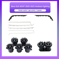 Kit d'éclairage d'ambiance intérieur LED 64 couleurs pour Mercedes-Benz GLA W247 2020-2025 Accessoires de voiture Décoration intérieure