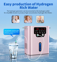 Inhalateur d'hydrogène PEM 1800 ml/min, débit réglable, membrane Dupont N117, machine d'inhalation d'hydrogène moléculaire