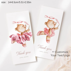 Cartes de présentation personnalisées pour accessoires capillaires, avec <span class=keywords><strong>logo</strong></span> et texte sur mesure, étiquettes d'emballage pour bijoux, idéales pour cadeaux de fête et de danse - Product Image 5