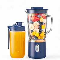 Extracteur de jus électrique 650 ml 40 W avec lame en acier inoxydable 304, Type-C, tasse multi-usages pour smoothies, jus de légumes, certifié CE FC