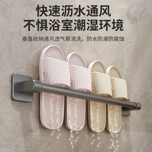 Bathroom <strong>Shoe</strong> <strong>Rack</strong> - No-drilling Storage Solution for <strong>Shoes</strong>. Ideal for Hanging <strong>Shoes</strong> <strong>on</strong> <strong>the</strong> Toilet <strong>Wall</strong>. - Product Image 4