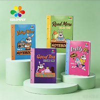 Cuaderno Espiral de Papel con Cubierta Superior Personalizada, Impresión OEM ODM de Fábrica, Diseño de Dibujos Animados para Niños, Organizador/Agenda de Tapa Dura, 80 Hojas, Personalizado