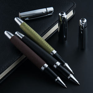 GemFully Dropship Tienda Mayorista en Línea, Bolígrafo <span class=keywords><strong>de</strong></span> Lujo <span class=keywords><strong>de</strong></span> Metal con Rodillo, Bolígrafo <span class=keywords><strong>de</strong></span> Cuero PU con Punta <span class=keywords><strong>de</strong></span> Bola y Tinta - Product Image 5