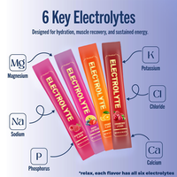 Private Label Maßgeschneidertes 9-Geschmacksrichtungen Zuckerfreies Elektrolyt-Schnellhydrationspulver Sporternährung Energiegetränk-Mischung mit Vitamin B12