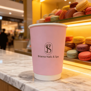 Bicchieri di Carta per <span class=keywords><strong>Caffè</strong></span> da Asporto a Doppia Parete 12oz 16oz, Design Personalizzato con Logo, Vendita all'Ingrosso - Product Image 1