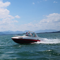 Bateau à moteur de pêche en fibre de verre de 24 pieds, mini yacht de luxe à vendre, design cabine de 7,3 m, moteur in-bord, 8-10 personnes