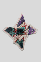 Foulard carré vintage à motif feuille de vigne, bandana rétro à motif géométrique de fruits, design personnalisé, vente en gros disponible