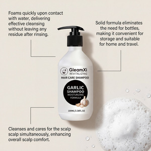 Champú de Ajo de Marca Privada Gleamxi, Champú Limpiador, Anticaspa, Antipicazón, para el Crecimiento del Cabello, Anticaída <span class=keywords><strong>y</strong></span> Nutritivo - Product Image 5