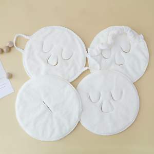 Mascarilla de toalla de 3 agujeros, mascarilla de toalla facial reutilizable, vaporizador Facial, compresa fría y caliente, toallas hidratantes para mujeres y niñas - Product Image 4