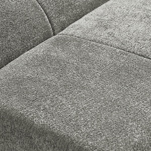 ผ้ากำมะหยี่สีเทาอ่อนแบบทันสมัยหุ้มแบบฝรั่งเศสที่ทนทานแบบแยกส่วนโซฟาที่นั่งเดี่ยวประหยัดพื้นที่ห้องพัก - Product Image 5