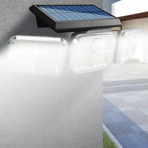 3 Adjustable Heads Solar <b>LED</b> Wall <b>Light</b> Outdoor 3 Lighting Modes Motion Sensor Solar Flood <b>Light</b> for Patio <b>Garage</b> Yard Pathway - Product Image 4