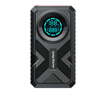WESDAR Batterie Li-Polymère 3-en-1, Power Bank Portable & Compresseur d'Air, Démarreur de Véhicule LED SOS pour Moteurs Essence 5.0L/Diesel 3.0L