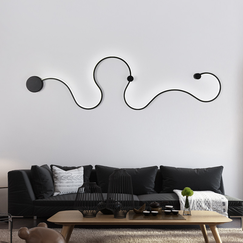 Nordic Style Decorative Living Room Bedroom Interior Snake Wall Light Creative Indoor Modern Led Wall Lamp · image 4