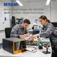 Nueva Llegada MYAMI Fuente de Alimentación Conmutada de Laboratorio DC 30V 10A 300W con Carga Rápida USB de 18W, Reparación, Voltaje Variable Ajustable 5A, OCP, OVP