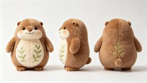 Peluche Mostro Carino Wind Grain, Bambola Morbida Imbottita, Compagno di Sonno per Bambini, Design Personalizzato - Product Image 3