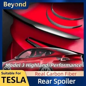 สปอยเลอร์หลังคาร์บอนแห้งรุ่น Model 3 Highland สำหรับรถยนต์ทั่วไป สไตล์ DC ลดราคาพิเศษ - Product Image 2