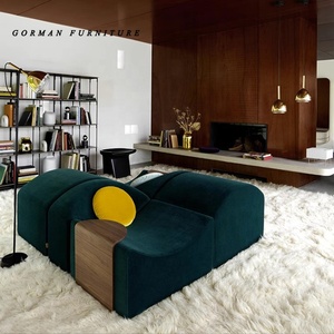 GORMAN FURNITURE tapis de puzzle de grande taille meubles de salon de luxe hall d'hôtel ensemble de <span class=keywords><strong>canapé</strong></span> modulaire sectionnel <span class=keywords><strong>canapé</strong></span> avec pouf - Product Image 3