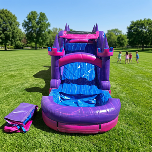 Tobogán Acuático Inflable Grande de Grado Comercial con <span class=keywords><strong>Piscina</strong></span>, Fácil de Instalar, Tamaño Personalizable para Uso en Exteriores, Niños, Adultos, Fiestas y Eventos - Product Image 1