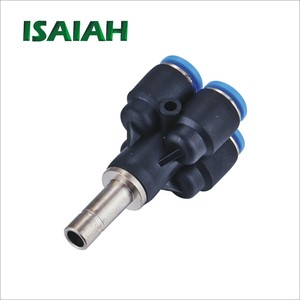 ข้อต่อท่อลมยี่ห้อ ISAIAH รุ่น <span class=keywords><strong>IPZ</strong></span> 04 06 08 10 12 มม. แบบยูเนี่ยนครอส 4 ทาง แบบเสียบเร็ว สำหรับท่อ PU/ไนลอน สำหรับงานอุตสาหกรรม - Product Image 6