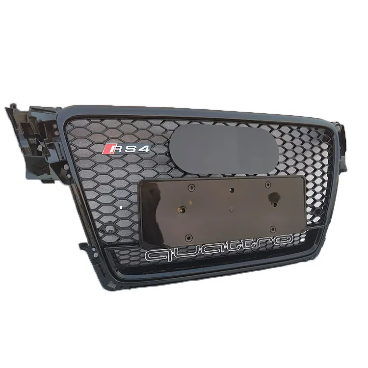 Ytb444 Nieuwe Stijl Auto-Onderdelen A4 Refit Tot Rs4 B8 Bodykit Frontgrille Met Quattro Voor Audi Rs4 Grill 2008-2012