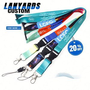Lanières personnalisées en polyester imprimées par sublimation avec logo, prix d'usine, conception sur mesure, pour clés et tour de cou - Product Image 6