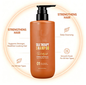Champú PURC con Aceite de Argán y Terapia de Seda 600ml, Repara el Cabello Seco y Dañado, Deja el Cabello Sedoso y Brillante, Hidratante, con Proteína de Seda y Vitamina E - Product Image 4