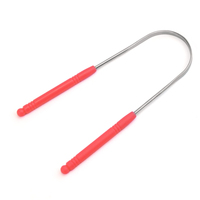 Vente en gros usine – Nettoyant de langue en U avec manche en plastique et logo personnalisé, gratte-langue, brosse de nettoyage buccal écologique pour usage domestique