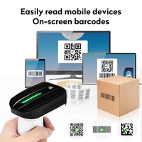 JR-825WBZ con Base de Carga, Diseño Separado, Lector Automático de Códigos QR, Lector de Códigos de Barras CMOS 2D, Escáner de Códigos QR