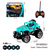 Voiture télécommandée RC tout-terrain 2,4 GHz 4 canaux 1:36 en plastique pour enfants, jouet d'extérieur pour garçons, cadeau pour enfants