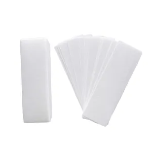 wholesale custom high quality depilatory male hair removal white non-woven waxing strips