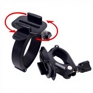 Support de <span class=keywords><strong>fixation</strong></span> portable à rotation 360° pour guidon de vélo et tige de selle, avec <span class=keywords><strong>pince</strong></span> fixe longue pour caméra d'action <span class=keywords><strong>GoPro</strong></span> - Product Image 1