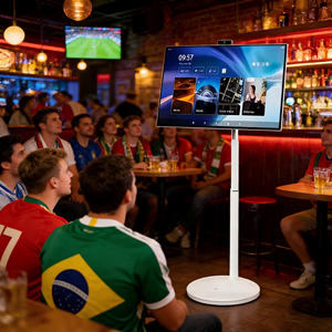 Pantalla Inteligente Portátil de 24 Pulgadas para <span class=keywords><strong>la</strong></span> Copa Mundial, Pantalla Táctil IPS de 144 Hz, Android <span class=keywords><strong>13</strong></span>, Batería de 10000 mAh, Televisor Móvil para <span class=keywords><strong>Ver</strong></span> Partidos - Product Image 1