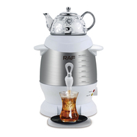 Samovar électrique en céramique blanche émaillée, bouilloire électrique, chauffe-eau, thermostat, samovar, théière